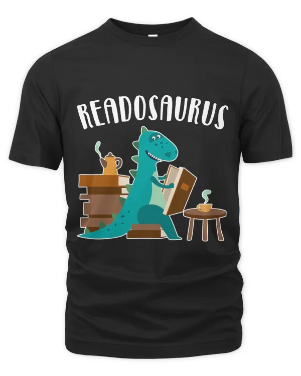 Funny Book Lover Readosaurus Dinosaur Reading Books Boy Girl