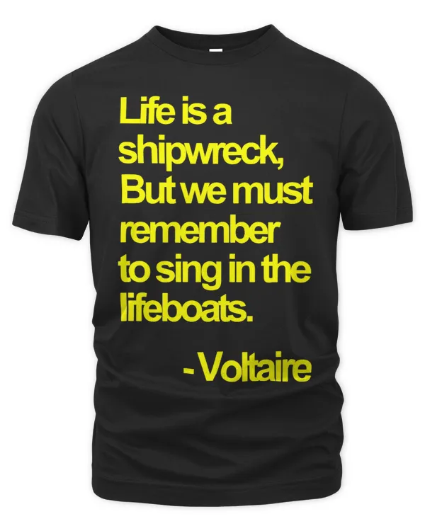 Voltaire French Writer Author Shipwreck Quote