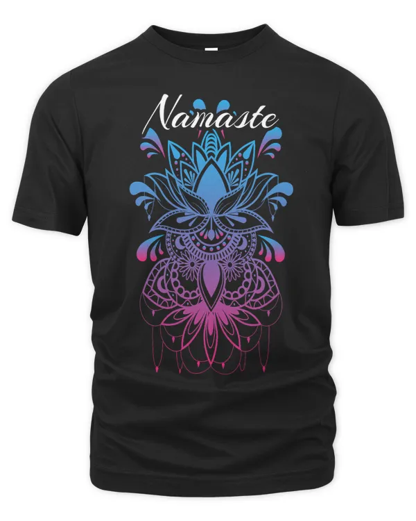 Namaste Geometric Art Lotus Flower Mandala Meditation Yoga