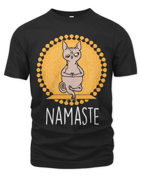 Namaste Yoga Cat Funny Kitten OM Meditation