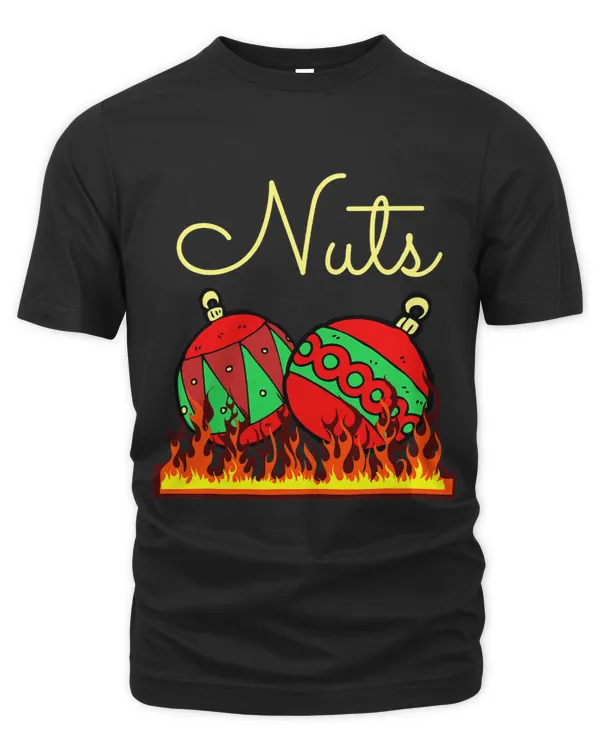 Funny Christmas Couples Tees Chest Nuts Roasting PJs