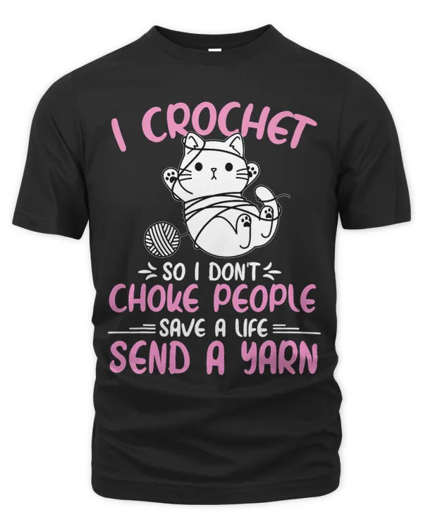 I Crochet So I Dont Choke People Grandma Mom Crochet Queen 1