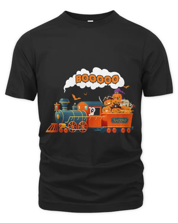 Halloween Train Boo Funny Ghost Pumpkin Toddler Kids Boys 3