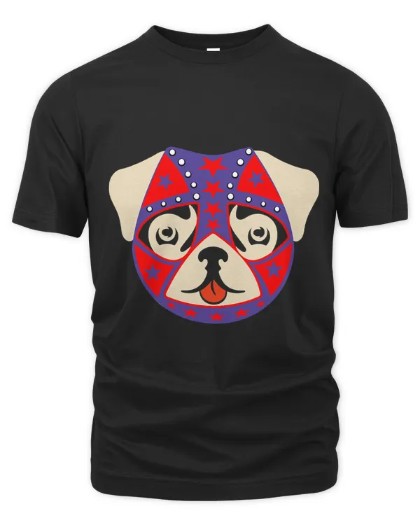 Lucha Libre Pug With Luchador Wrestling Mask