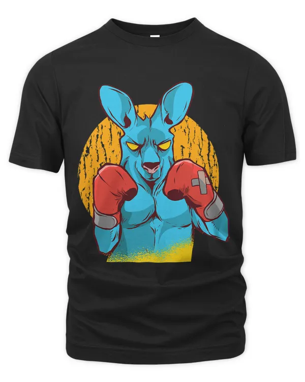Angry boxer kangaroo