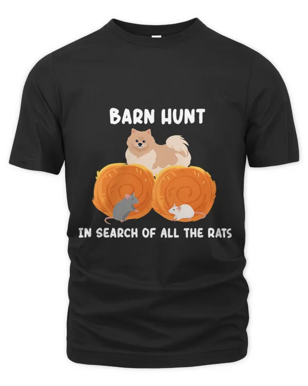 Funny Barn Hunt in search of all the rats pomeranian