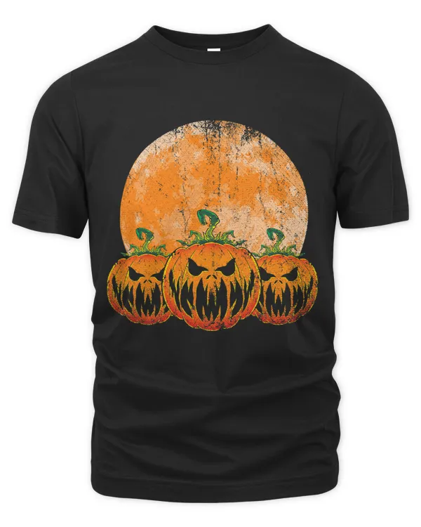 Full Moon Halloween Costume Trick Or Treat Creepy Pumpkin 1