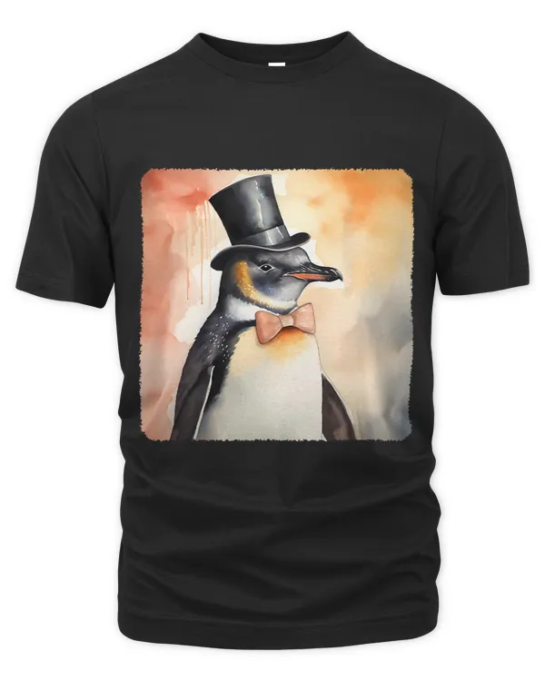 A Dapper Penguin In A Top Hat. Sophisticated Penguin