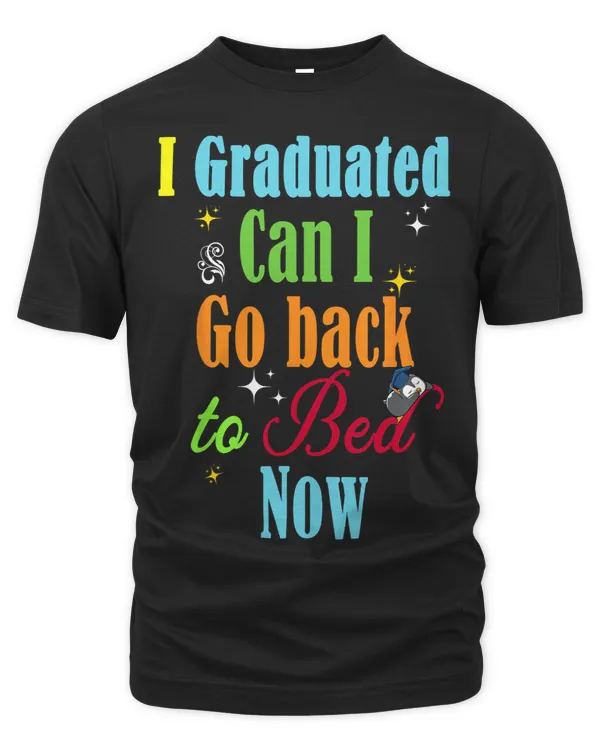 Funny Cute Lazy PenguinI Graduated Can I Go Back To Bed Now