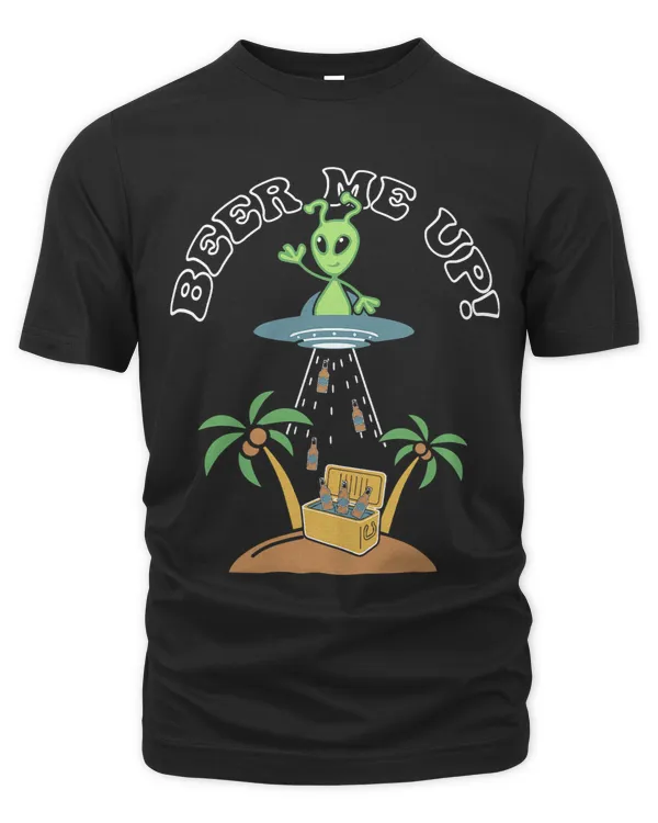 Beer Me Up Cute Funny Alien Pool Party Summer