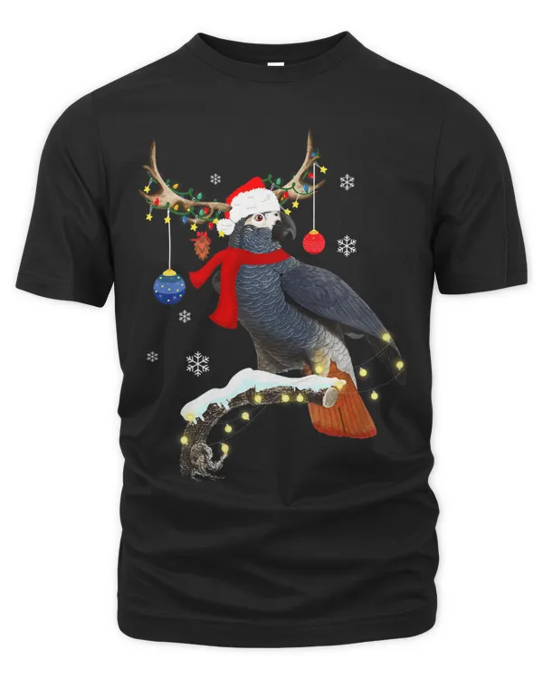 African Grey Parrot Gorgeous Reindeer Christmas Tree Gift