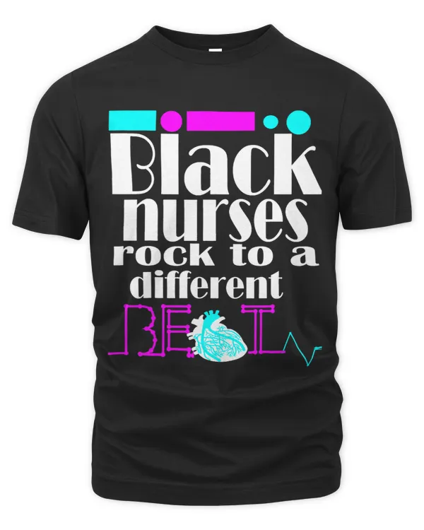 Afro Black Nurse Rock Heartbeat RN LPN NP Nursing Student