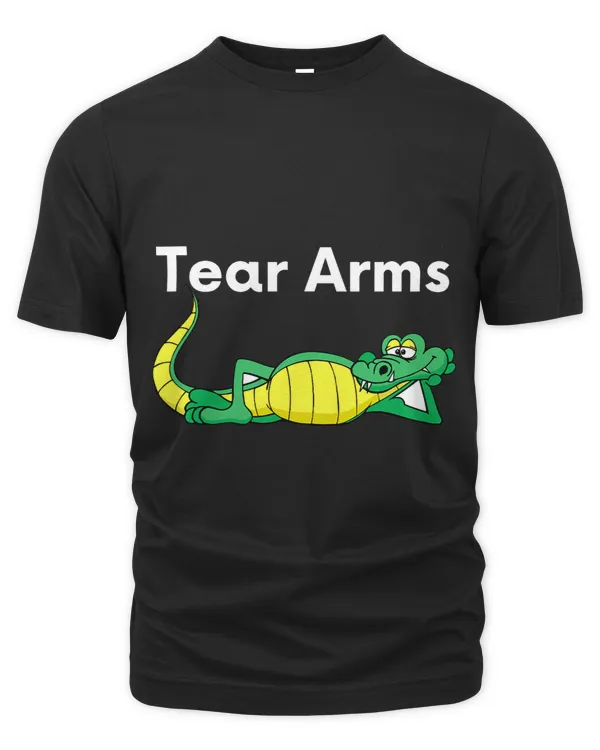 Funny Crocodile Pun Tear Arms Reptile Lover Men Women Humor