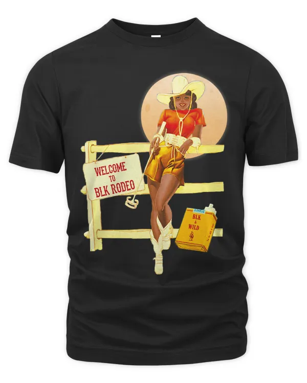 Blk Rodeo African American Cowgirl Moon