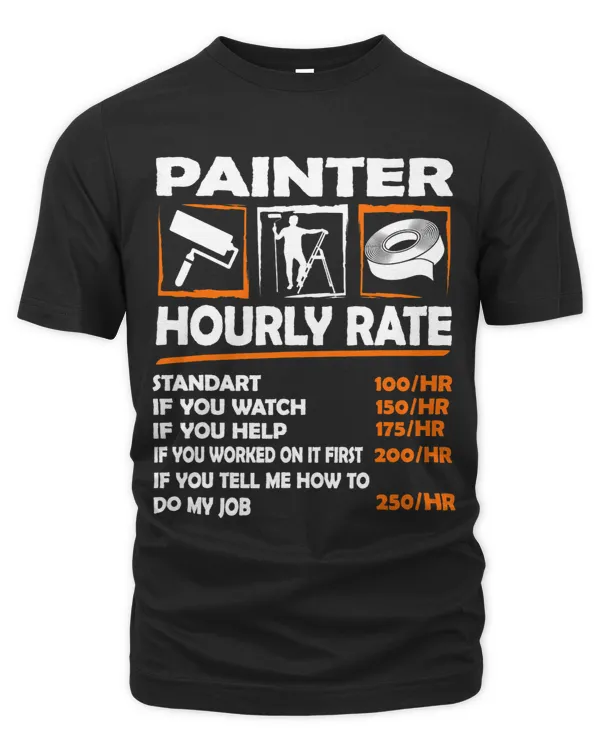 Funny Painter Worker Hourly Rates