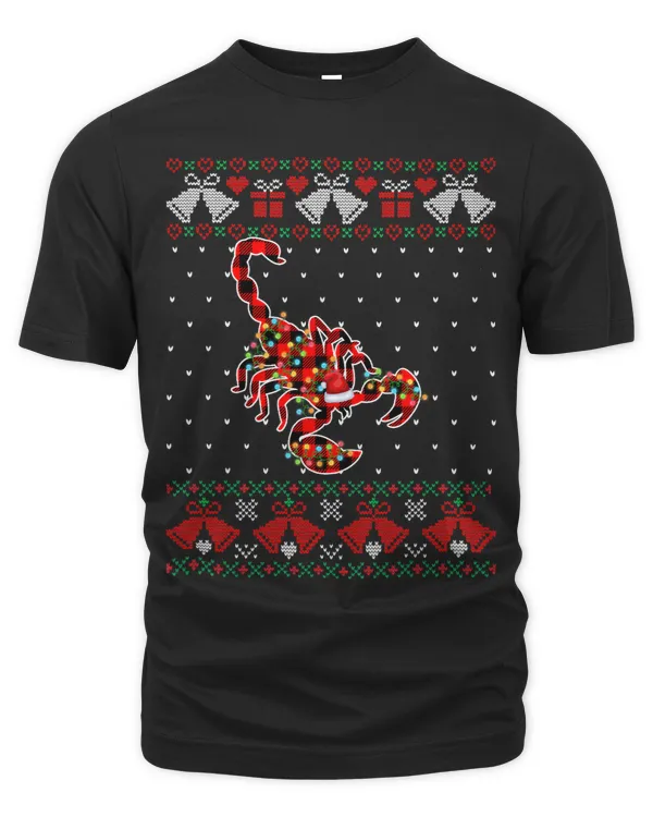 Funny Ugly Christmas Scorpion Animals Buffalo Red Plaid