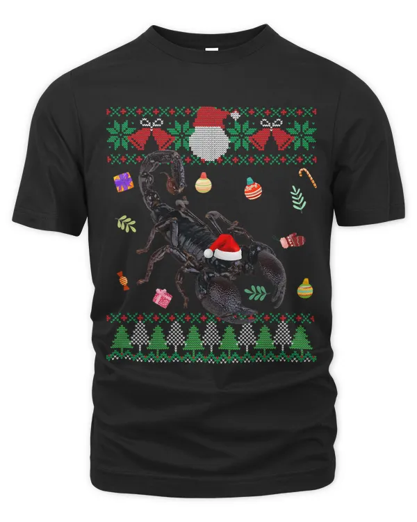 Funny Ugly Sweater Christmas Animals Santa Scorpion Lover