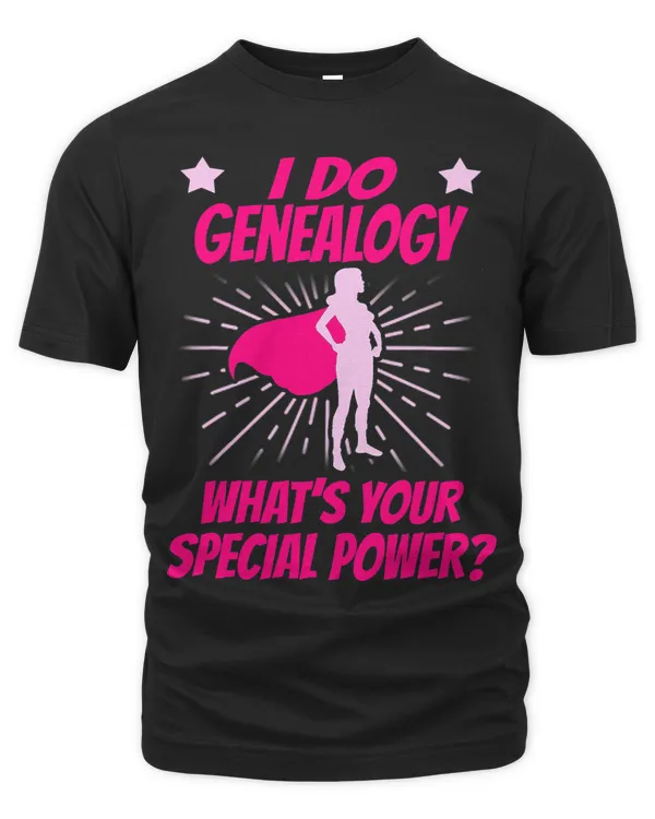 Genealogy Superhero Woman in Cape Special Power