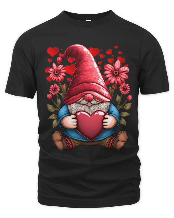 Valentines Day Gnomes Sunflower Field Tshirt gifts for Her 3 8