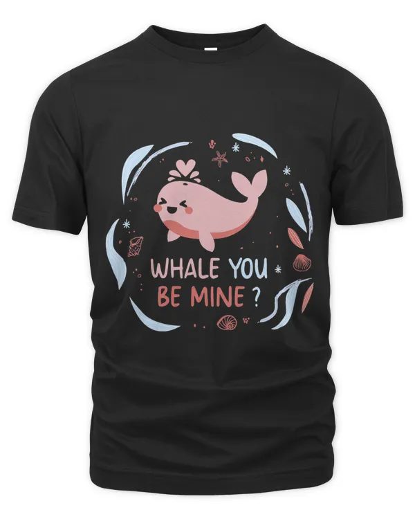 Whale You Be Mine Funny Orca Valentines Day Men Women kids