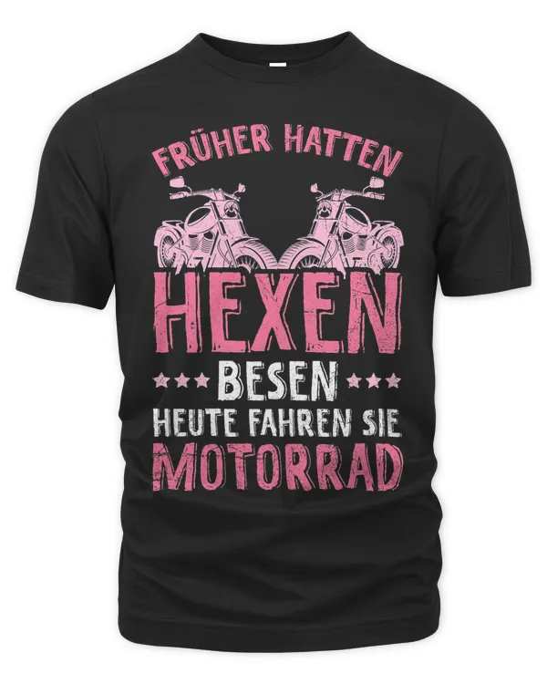 Womens Bikerin Early Hatten Witches Broom Today Drive Motorcycle