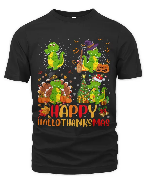 Halloween Thanksgiving Christmas Crocodile Hallothanksmas