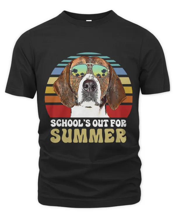 Schools Out for Summer American Foxhound Dog Teacher