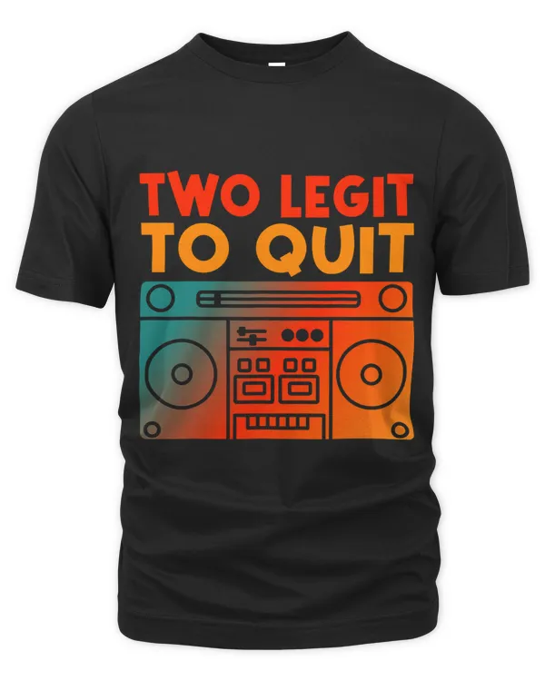 Two Legit To Quit Funny Hip Hop Theme 2nd Birthday Costume 2