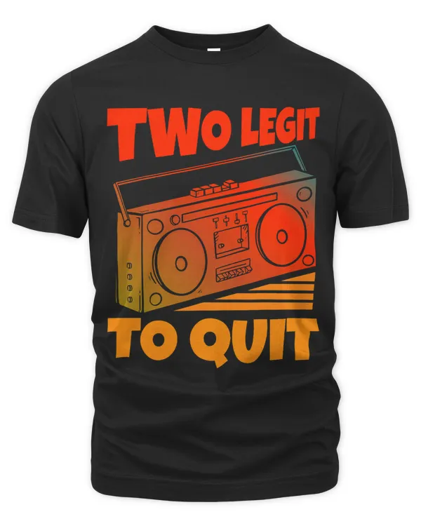 Two Legit To Quit Funny Hip Hop Theme 2nd Birthday Costume