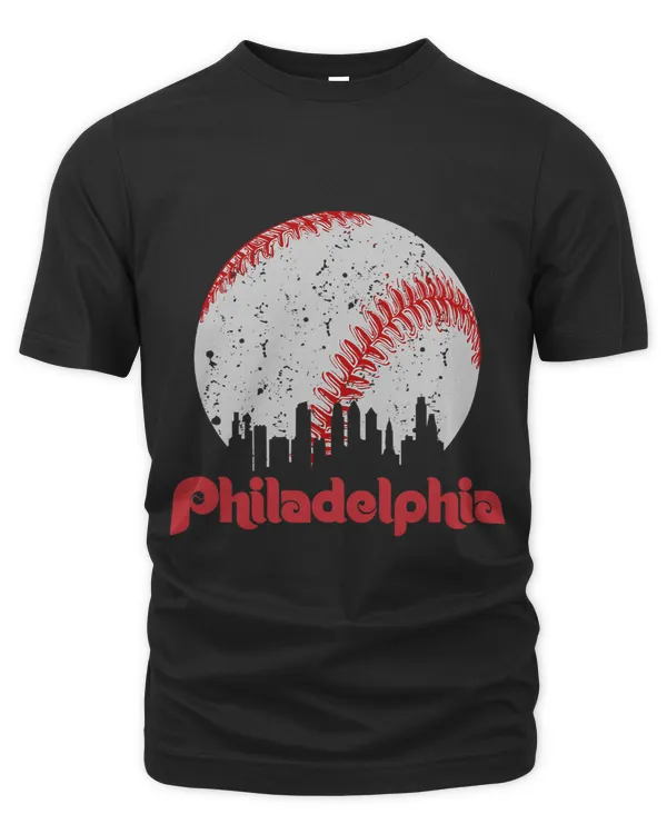 Vintage Philadelphia Skyline Retro Philly Cityscape 2