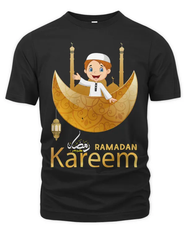 Kids Muslim Boy Arabic Fasting Ramadan Mubarak Kareem