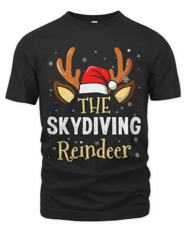 Skydiving Reindeer Family Matching Christmas Outfit