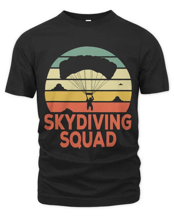 Skydiving Squad Skydive Parachuting Vintage
