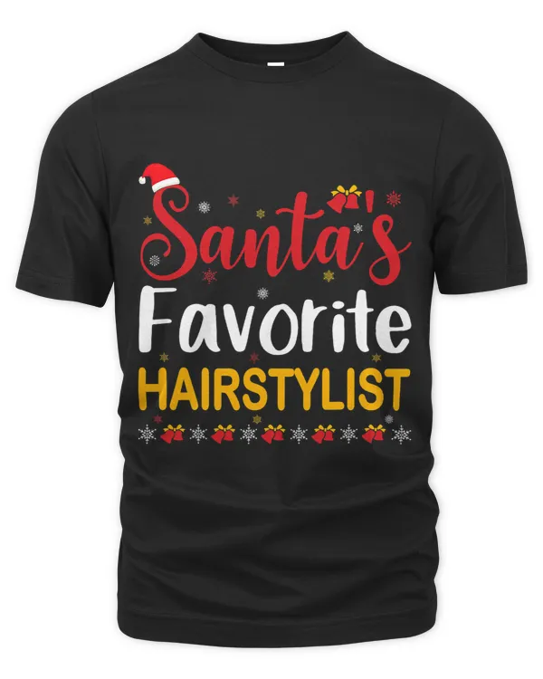Santas Favorite Hairstylist Matching Family Pajama Xmas
