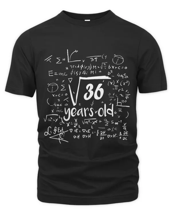 Kids Square Root Of 36 6th Birthday 6 Year Old Math Bday