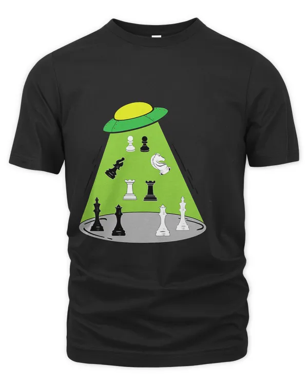 Funny UFO abduction chess pieces Funny alien ufo