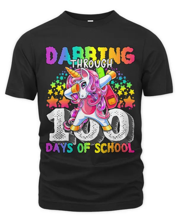 Dabbing through 100 Days of School Dabbing Unicorn Girls