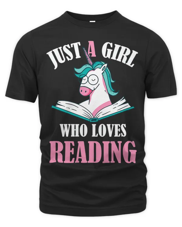 Just a Girl Who Loves Reading Unicorn and Book Lover Reader