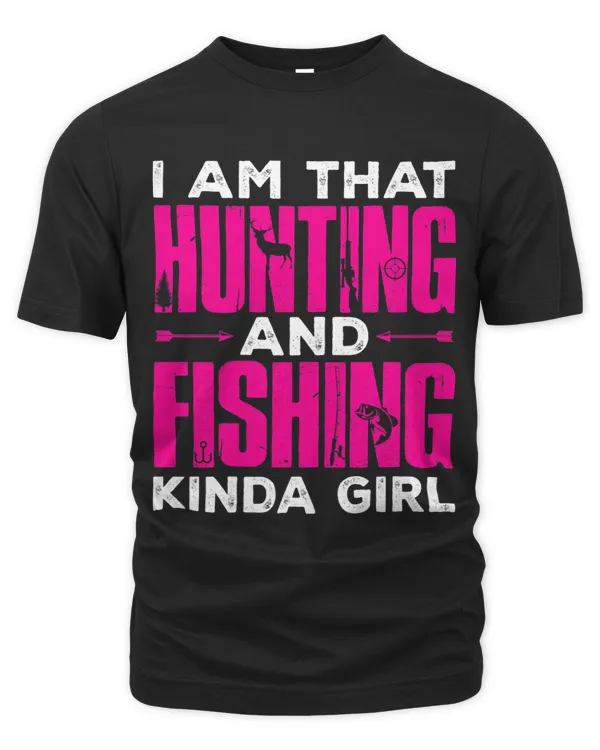 Womens Funny Forest Deer Hunting And Fishing Kinda Girl 3