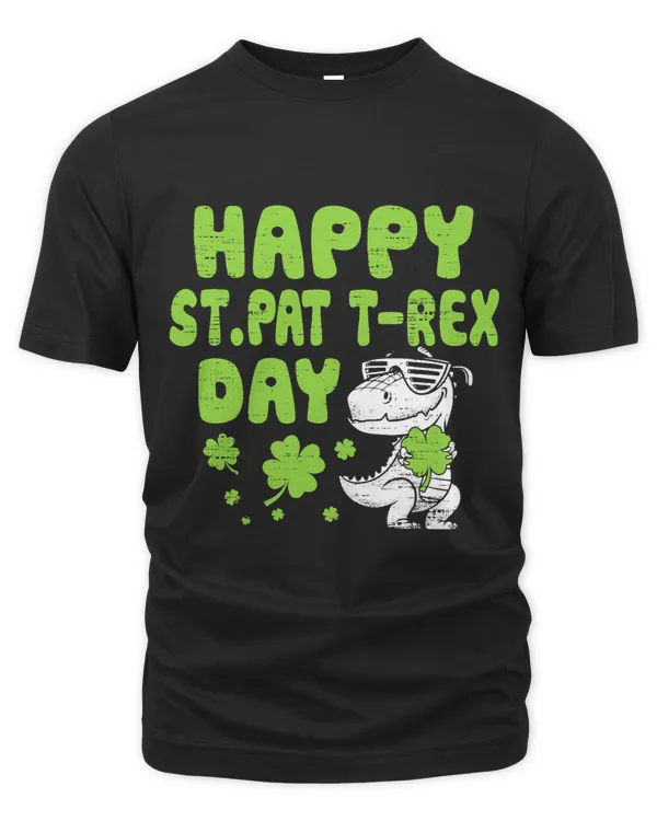 Happy St Pat Rex Day Shirt St Patricks Dinosaur Toddler Boys 36