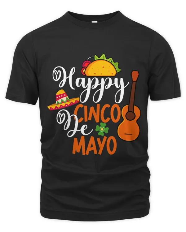 Happy Cinco De Mayo Guitar Taco Mexican Party Men Women