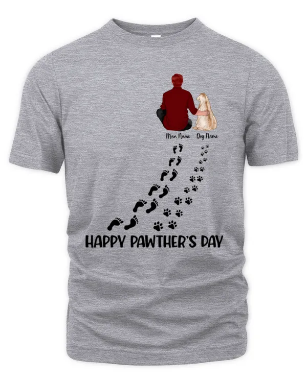 Happy Pawther‘s Day Dog Dad Personalized Shirt, Father's Day Shirt, Gift For Dad, Gift For Dog Lover
