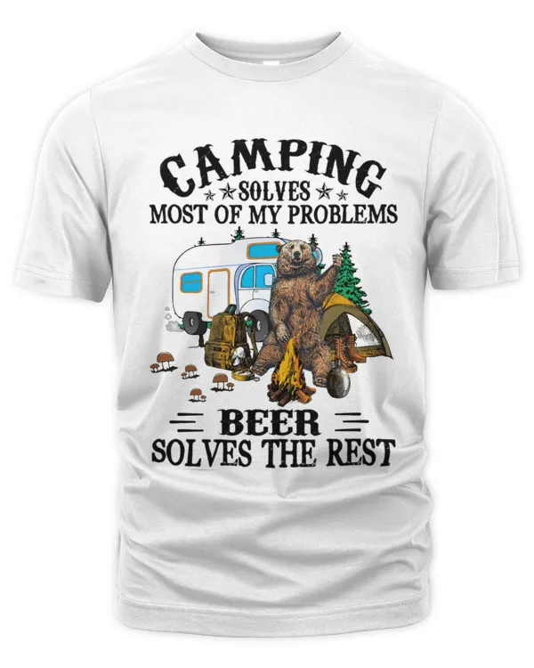 Camping Shirt, Camping Solves Most Of My Problems Personalized Gift, Father's Day Gift, GIft For Camping Lover
