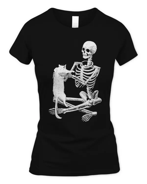 (Front) Skeleton And A Cat