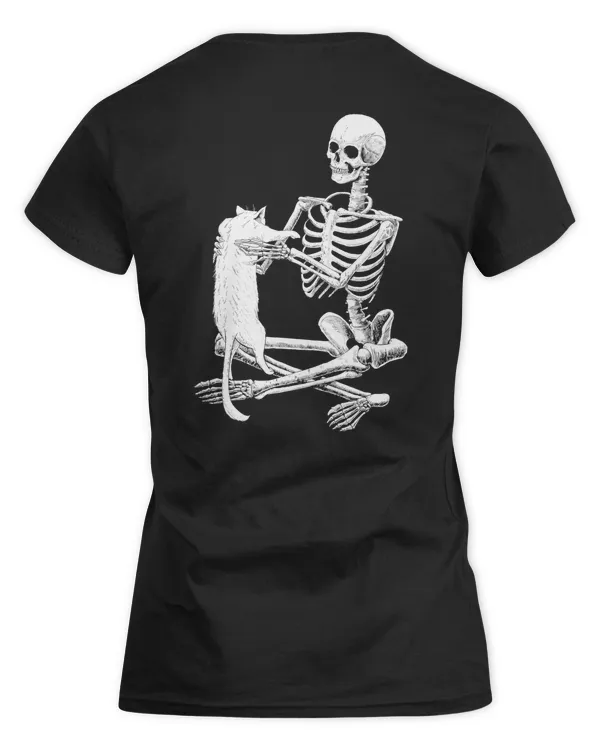 (Back) Skeleton And A Cat