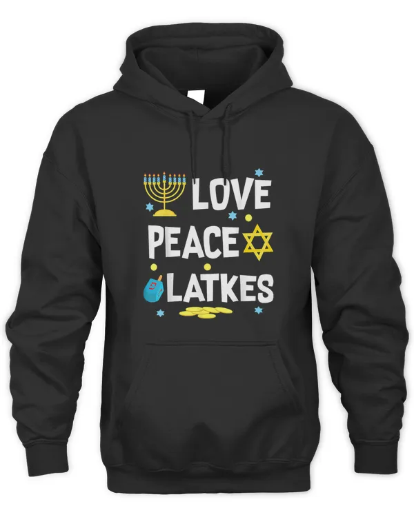 Love Peace Latkes Hanukkah Chanukah Jewish Funny Gift