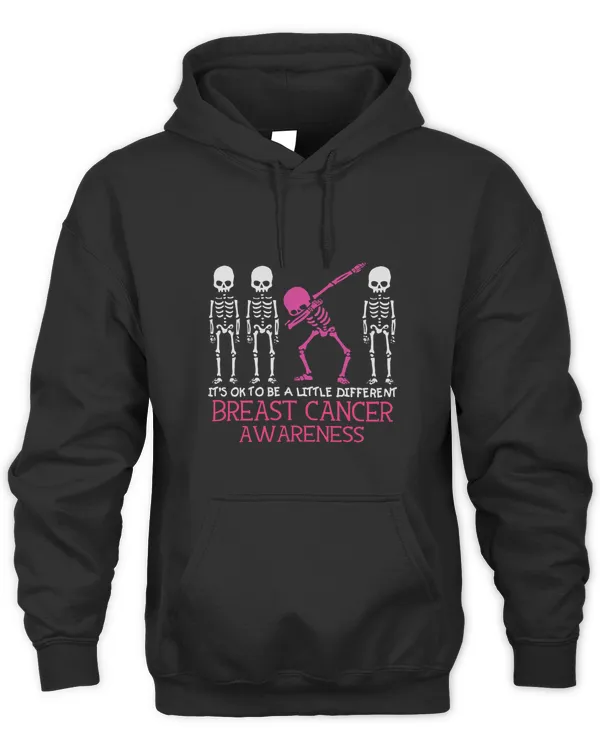 Dabbing Skeleton Breast Cancer Awareness Funny Pink Skeleton