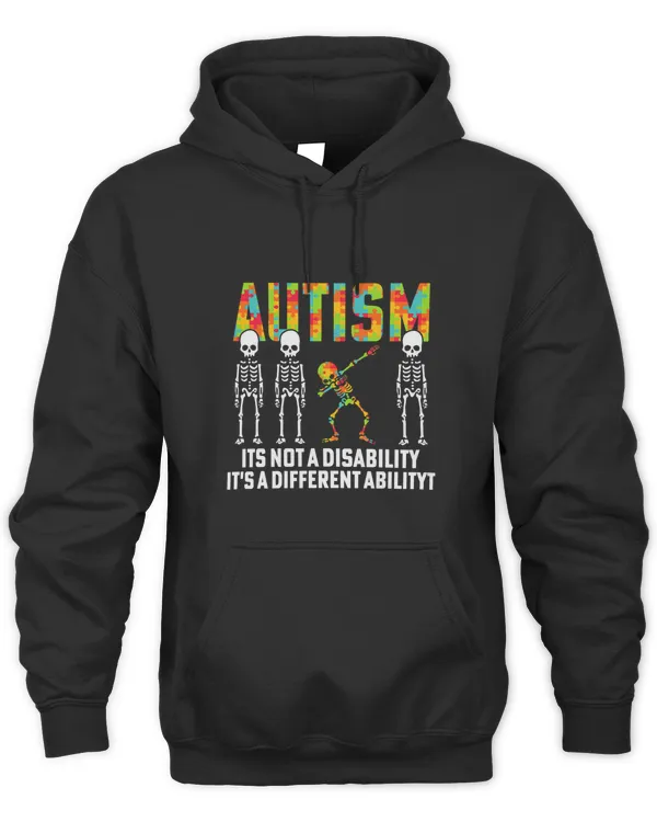Dabbing Skeleton Not A Disability Autism Awareness Kids Boys