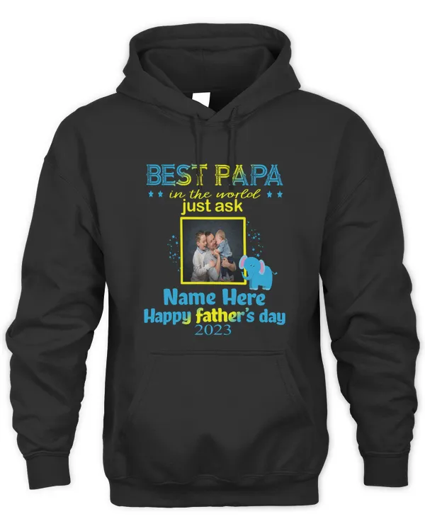 Best Papa In The World T-shirt Personalized Gift For Dad