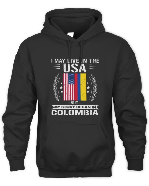 Colombia Shirt My Story Began In Colombia USA Flag